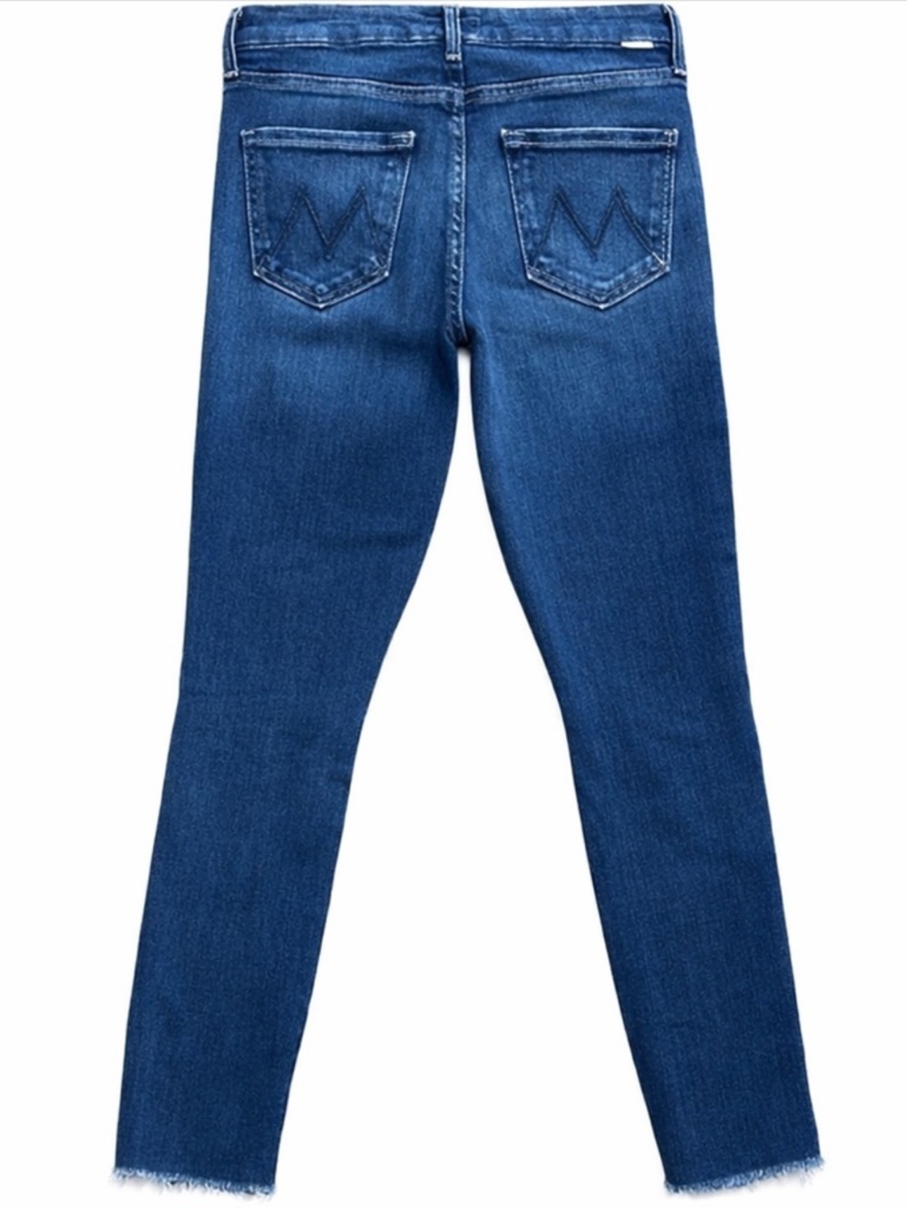 MOTHER The Looker Ankle Fray Jeans Home Movies Wash Size 25 Made USA